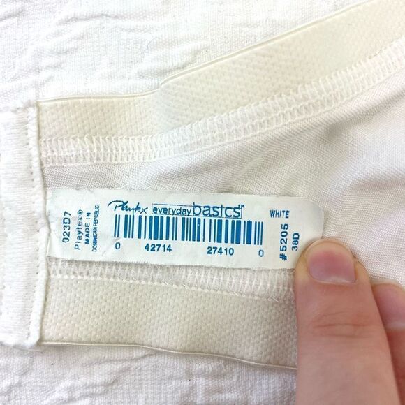 BUY 1 GET 1 FREE Playtex everyday basics 38d 5205 white - Picture 3 of 9